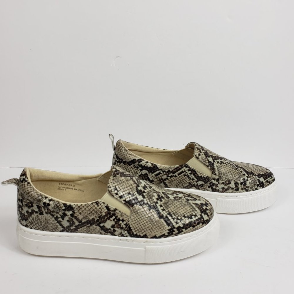 Women’s BAMBOO SNAKE PRINT FASHION SNEAKER SIZE 8 - Picture 1 of 9